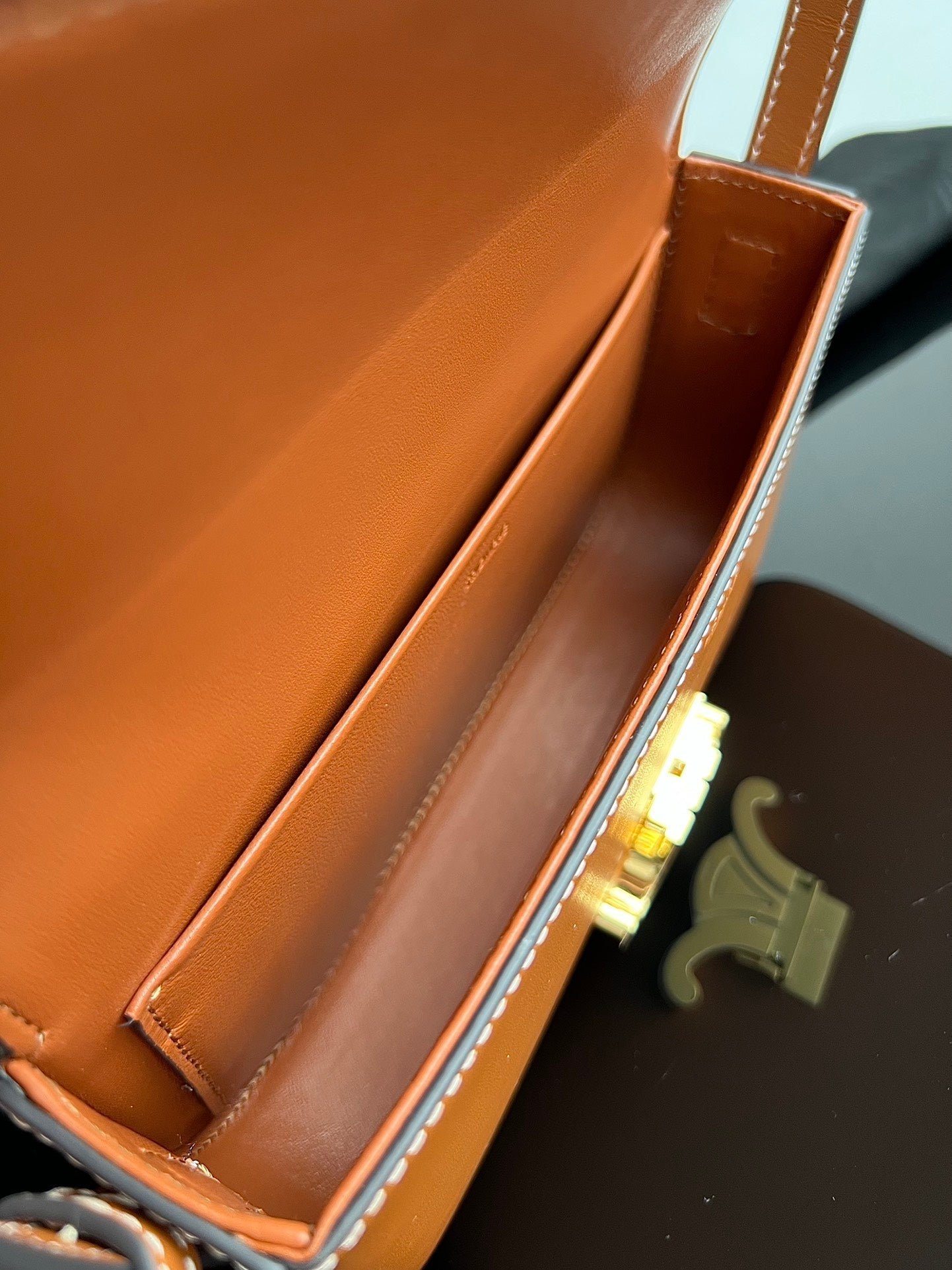 Celine Classic Triomphe Brown Calfskin - Image 9