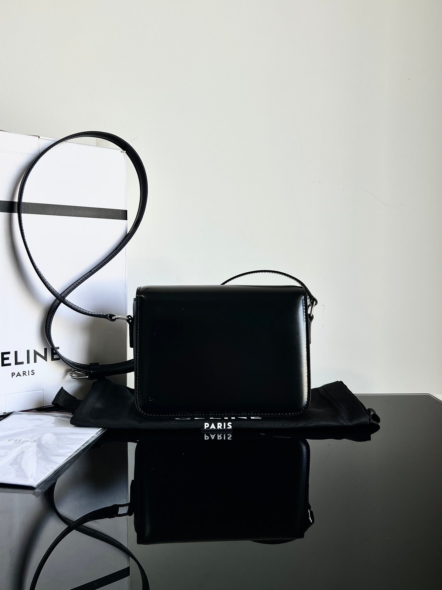 Alternative view of Celine Teen 18 Silver Calfskin Bag