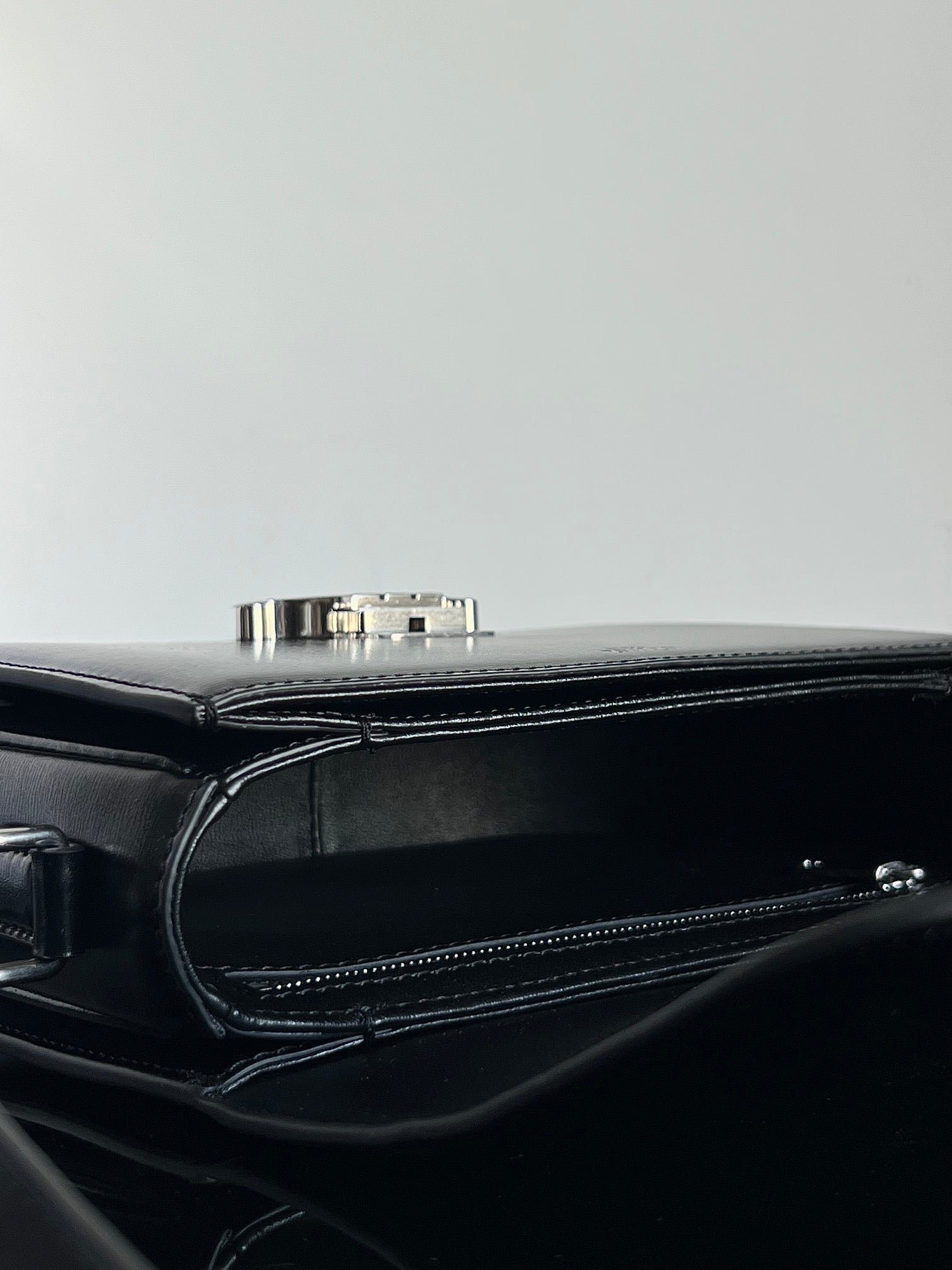 Celine Teen 18 Silver Calfskin Bag - Image 8