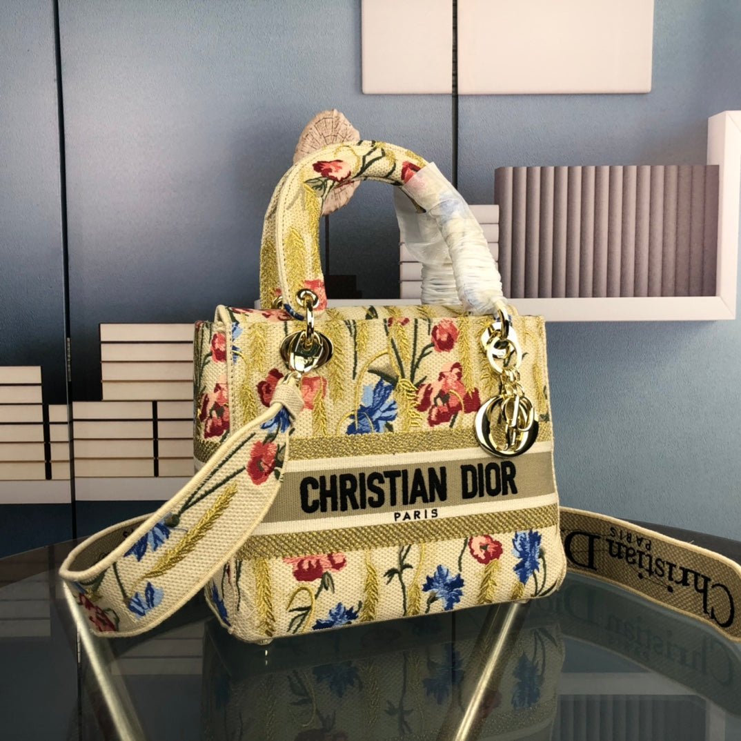 Alternative view of Dior Lady D-Lite Yellow Paisley Flora Bag