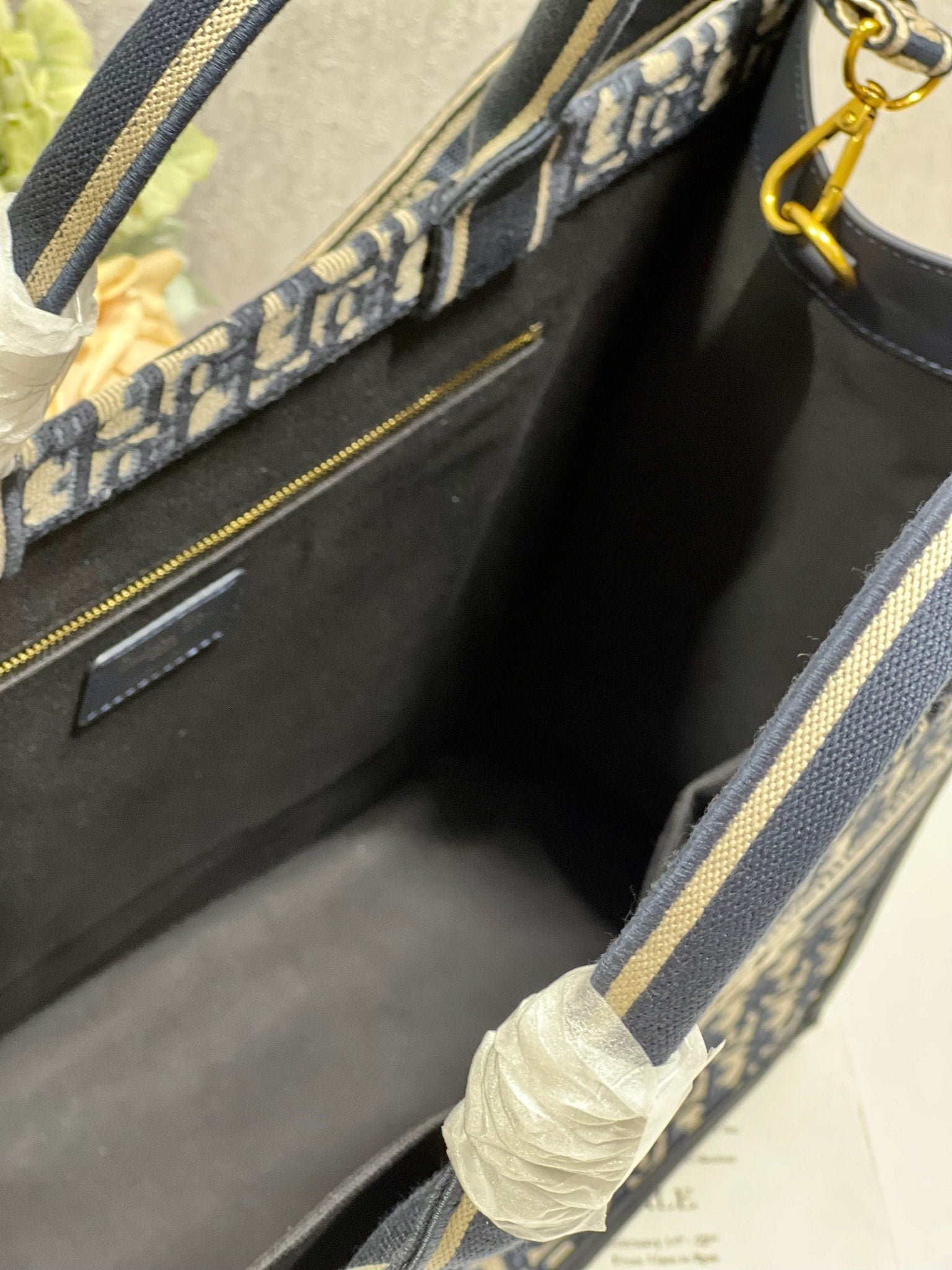 Dior Large Book Tote Blue Hand Bag - Image 6