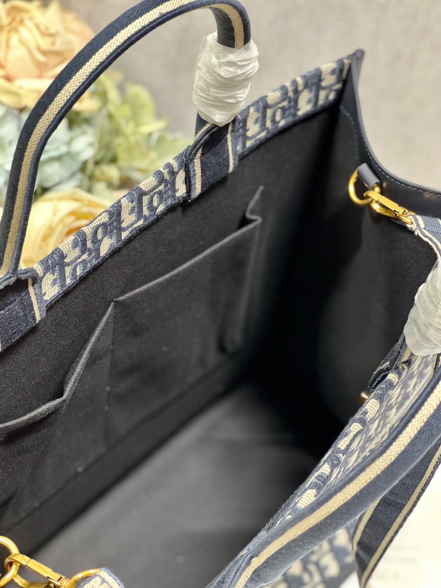 Dior Large Book Tote Blue Hand Bag - Image 7