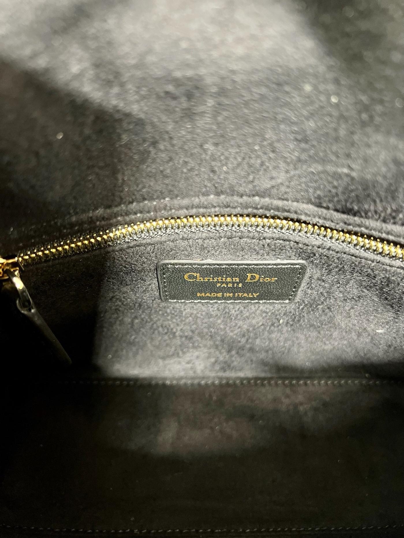 Dior Lady D-Joy Butterfly Stud Black Hand Bag - Image 9