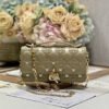 Dior Miss Lady Butterfly Stud Olive Hand Bag