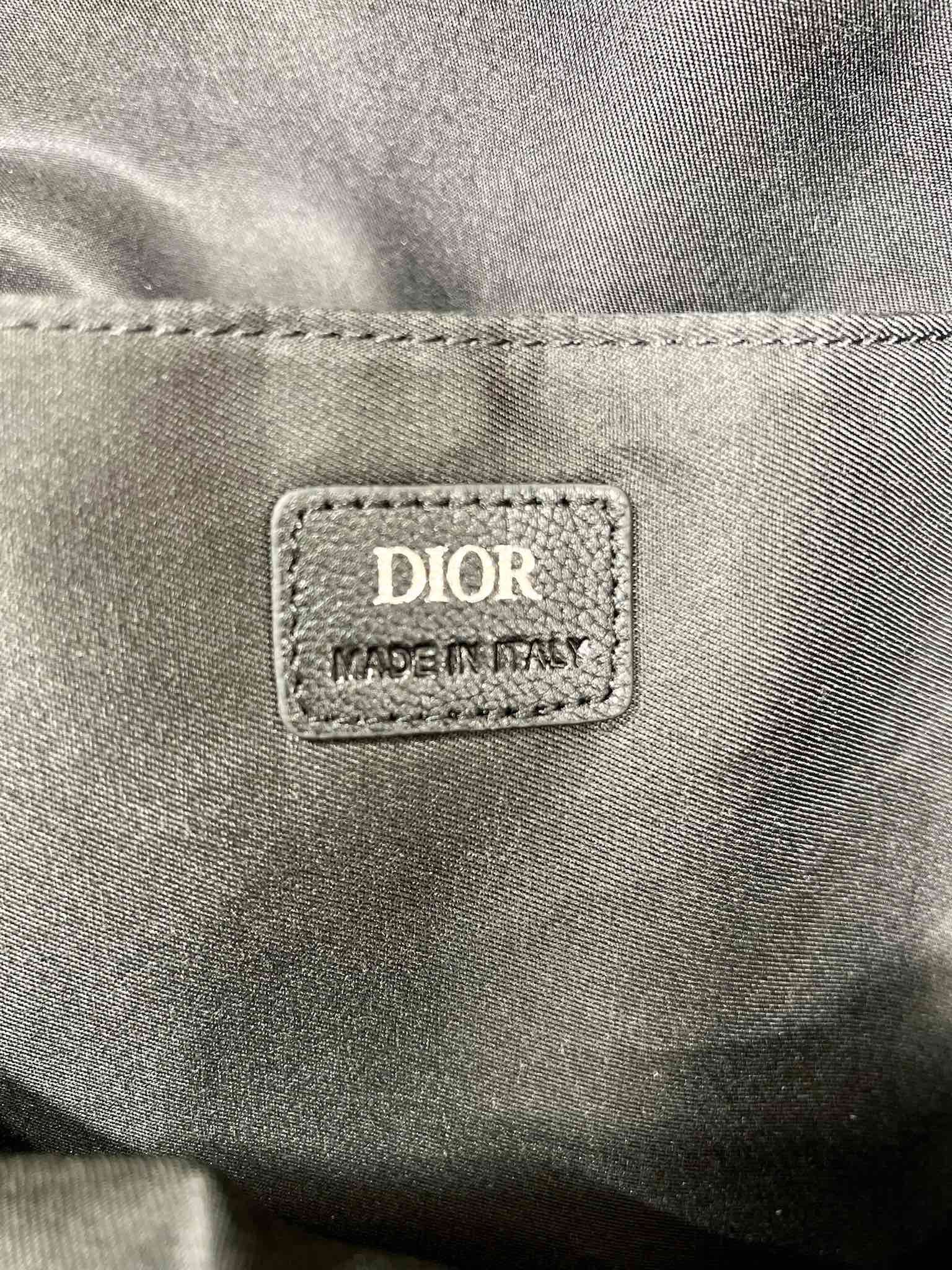 Dior Rider Black Jacquard Backpack - Image 9