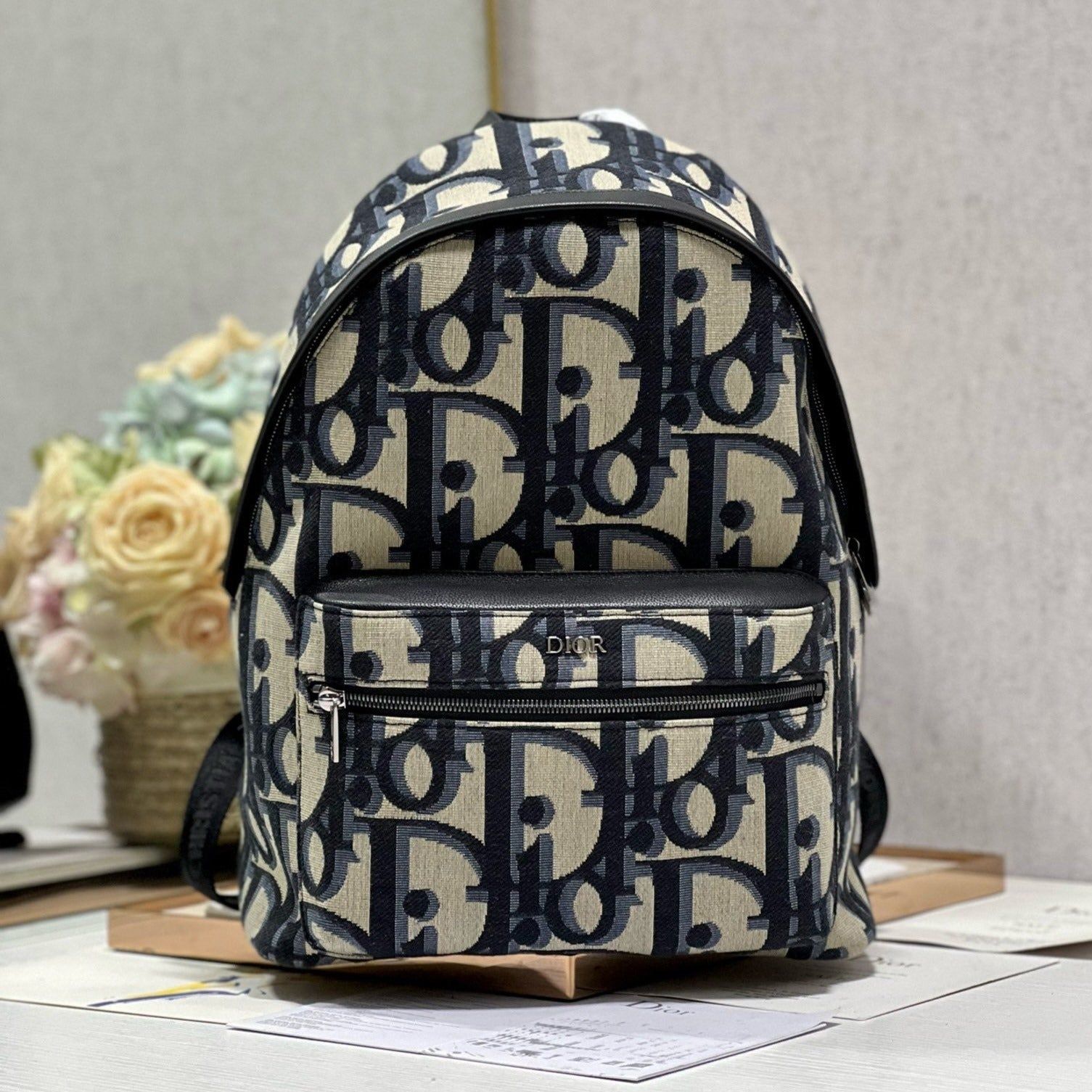 Dior Rider Backpack White Blue Hand Bag