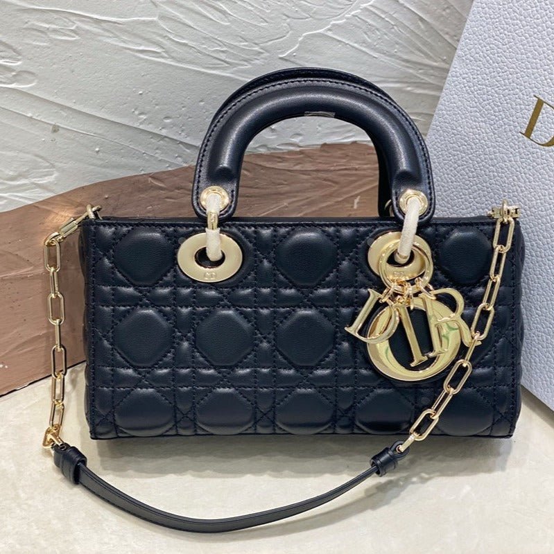 Dior Lady D-Joy Red Patent Leather Hand Bag