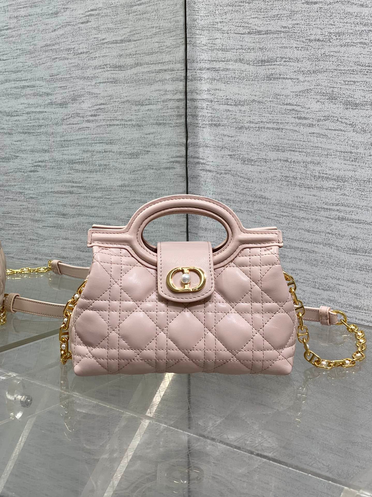 Alternative view of Dior Jolie Top Handle Mini Bag Pink Cowhide
