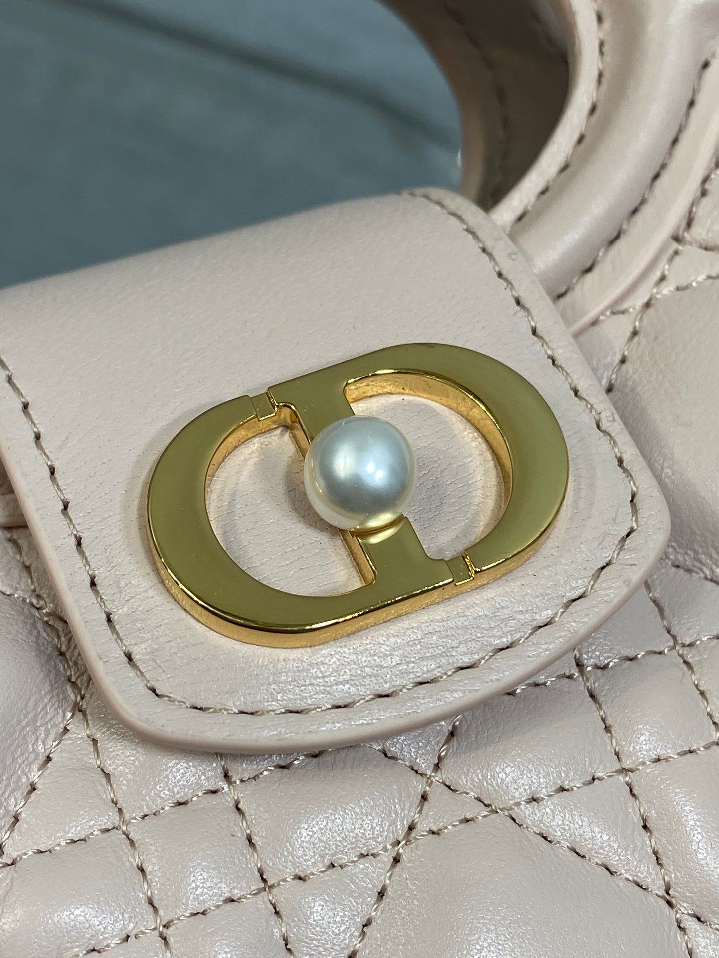 Dior Jolie Top Handle Mini Bag Pink Cowhide - Image 3