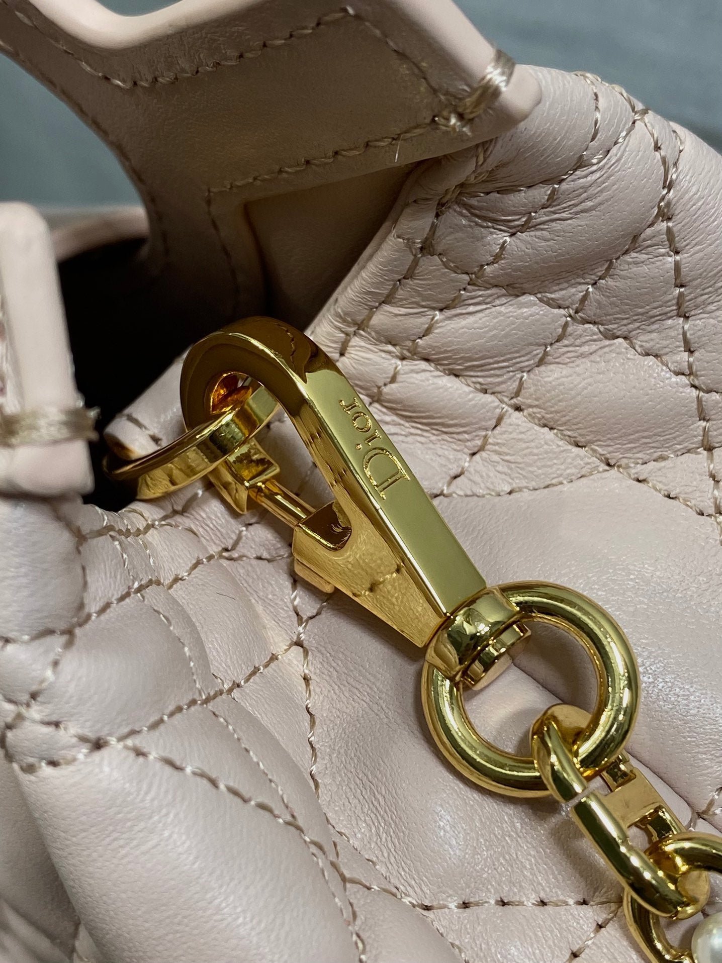 Dior Jolie Top Handle Mini Bag Pink Cowhide - Image 5
