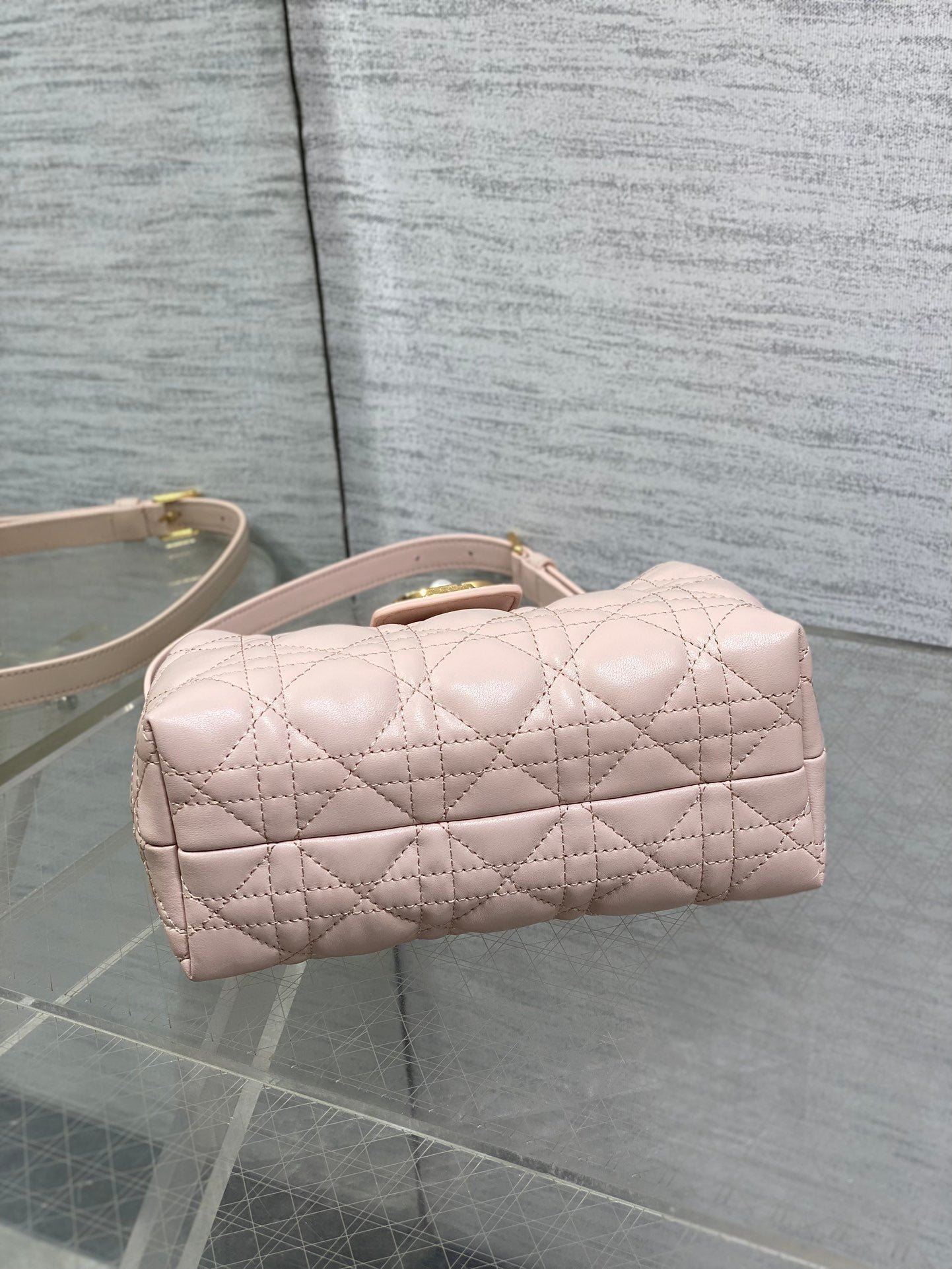 Dior Jolie Top Handle Mini Bag Pink Cowhide - Image 7