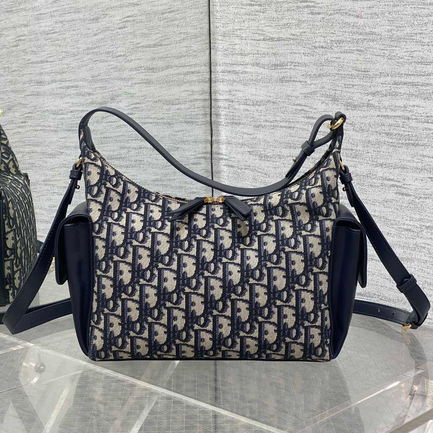Dior D-Dream Bag Blue Canvas & Cowhide