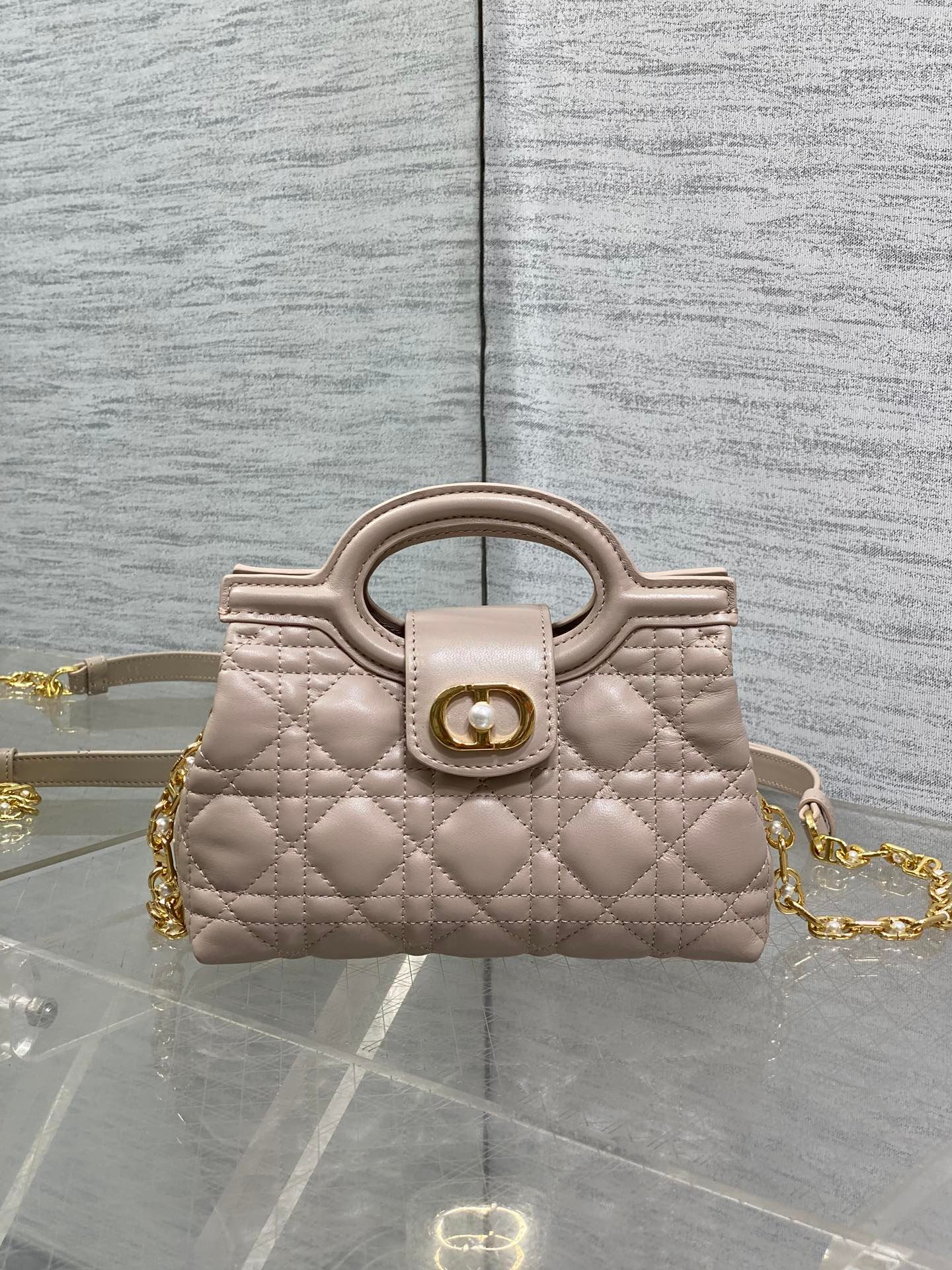 Alternative view of Dior Jolie Top Handle Mini Bag Beige Cowhide