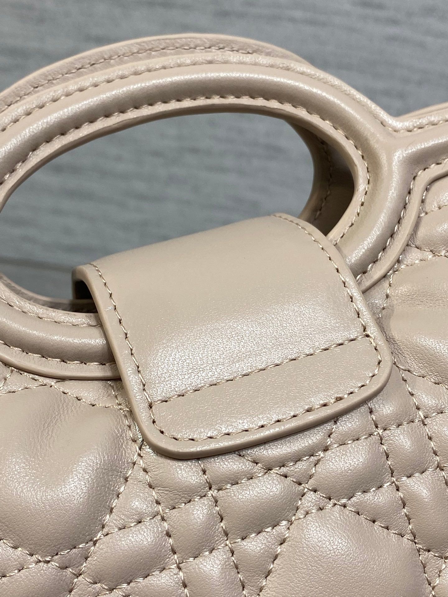 Dior Jolie Top Handle Mini Bag Beige Cowhide - Image 4