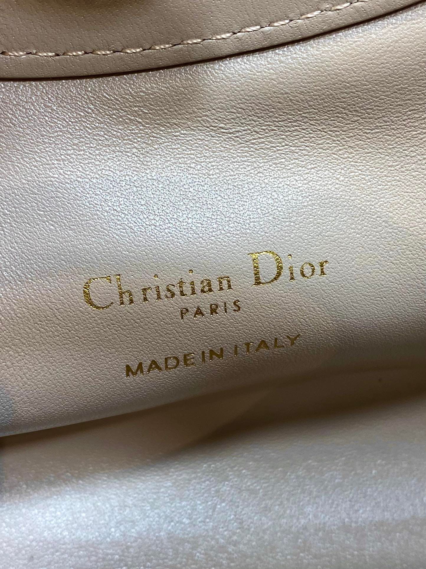 Dior Jolie Top Handle Mini Bag Beige Cowhide - Image 9