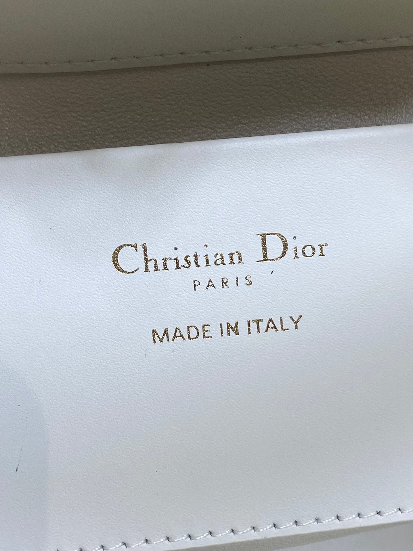 Dior Toujours Vertical Bag White Lambskin with Lucky - Image 9