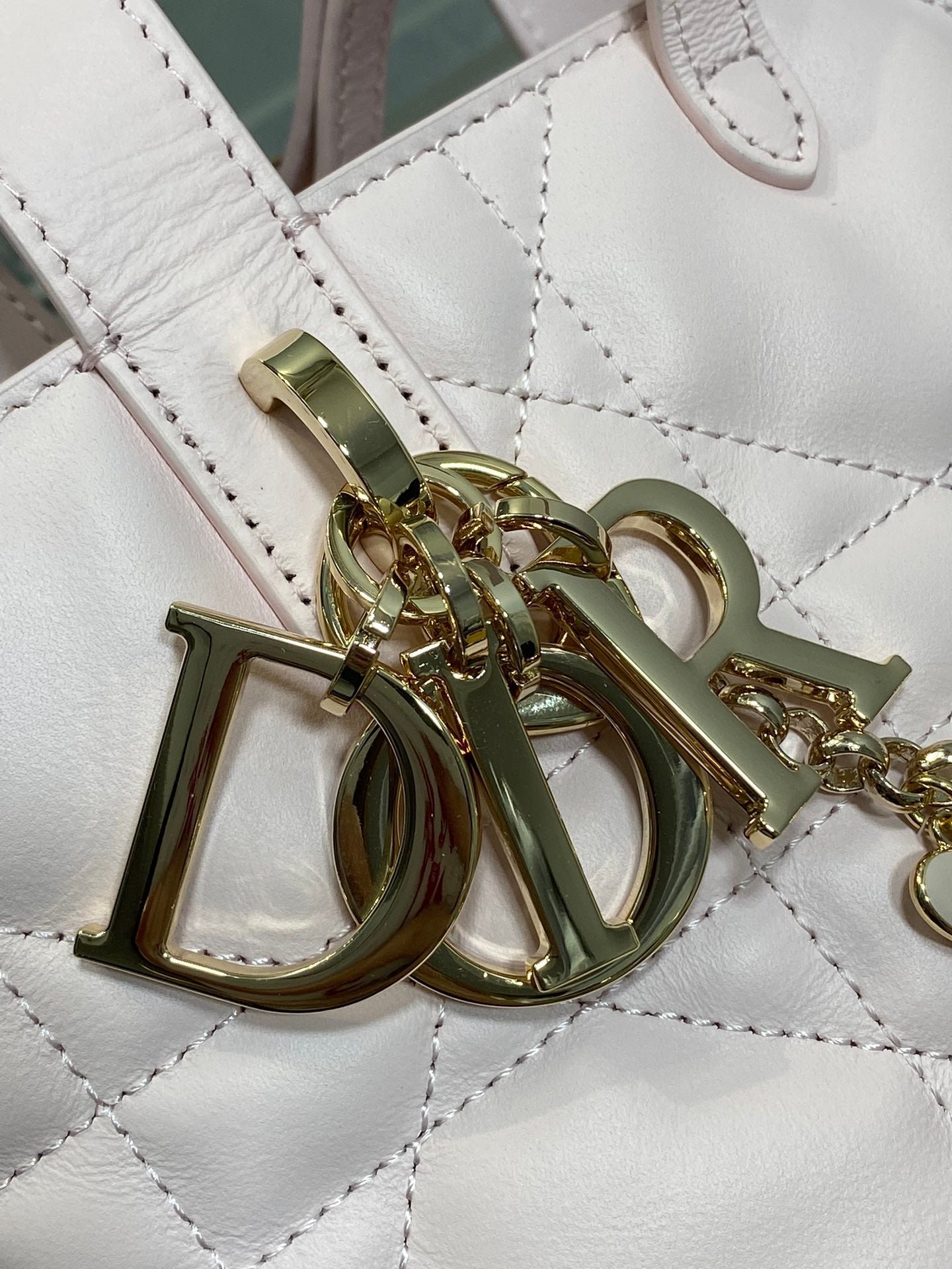 Dior Toujours Vertical Bag Pink Lambskin with Lucky - Image 5