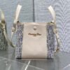 Dior Signature Oblique Canvas & Calfskin Bucket Bag