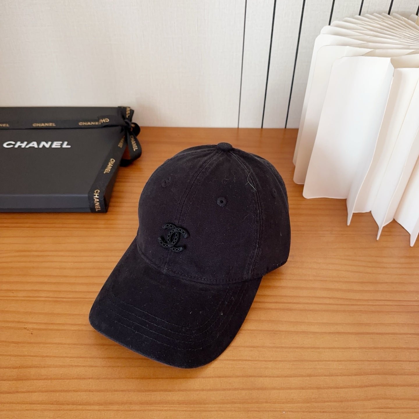 Alternative view of Chanel New Baseball Cap Black in Cotton 960124
