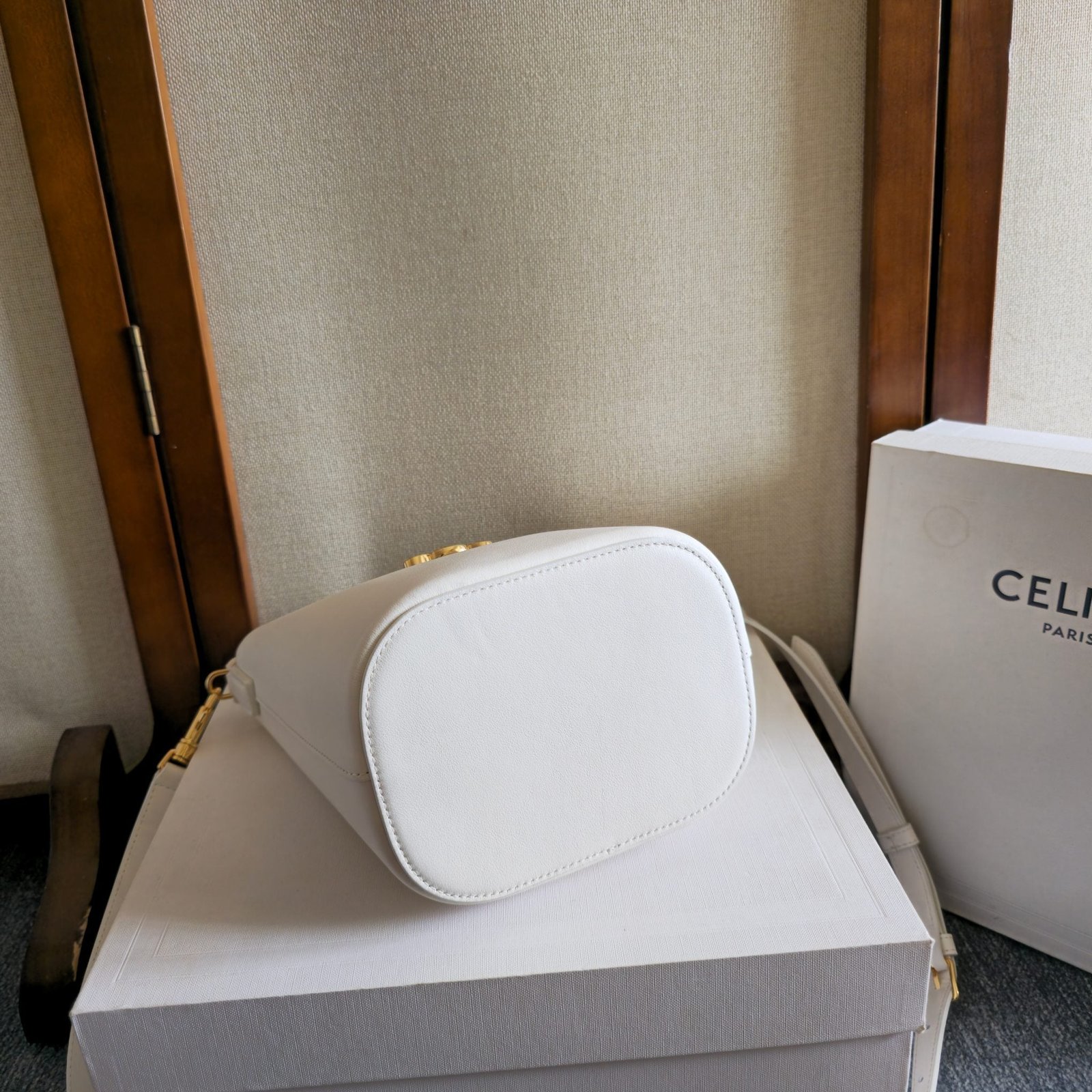 Celine New Small Calfskin Bucket Bag - Image 3