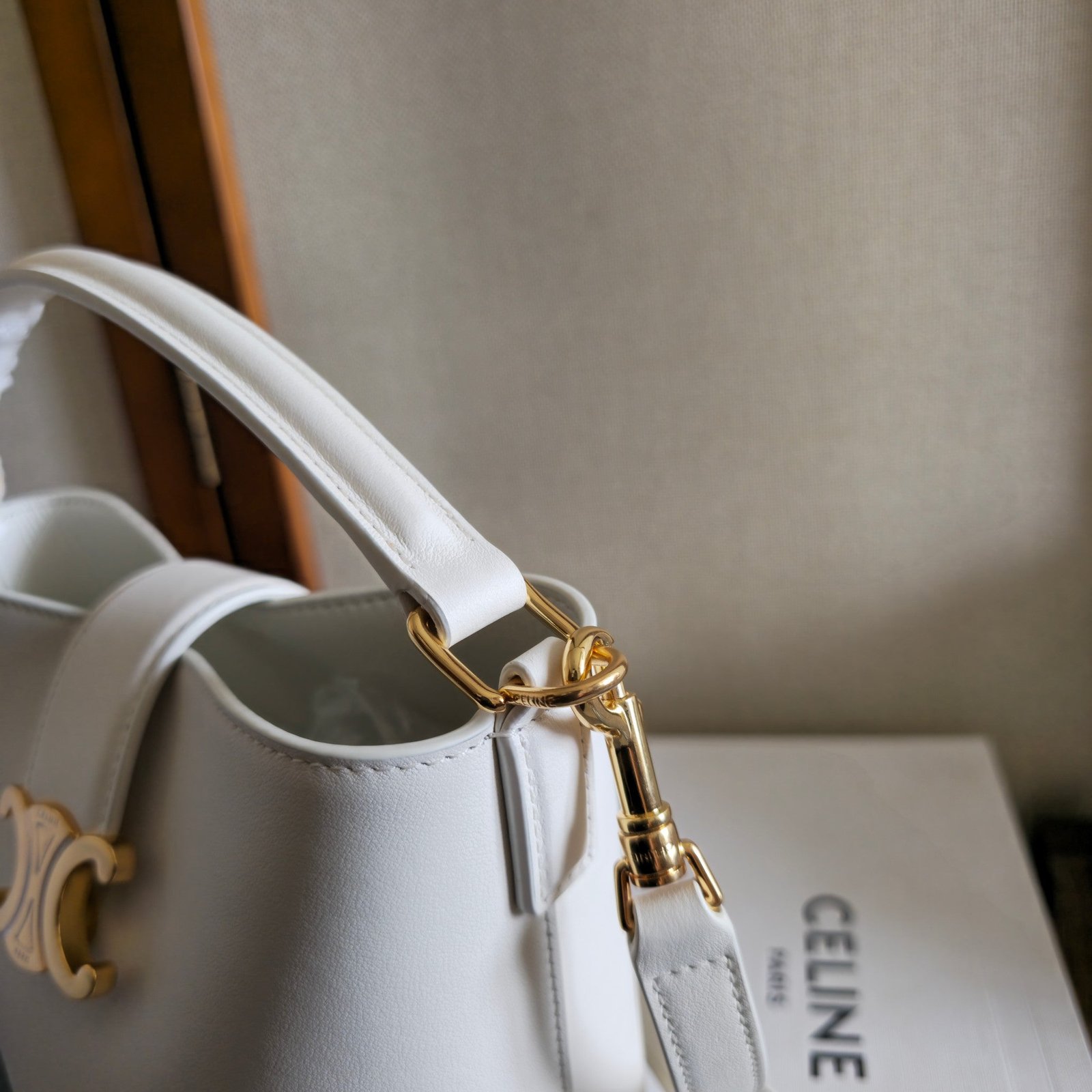 Celine New Small Calfskin Bucket Bag - Image 7