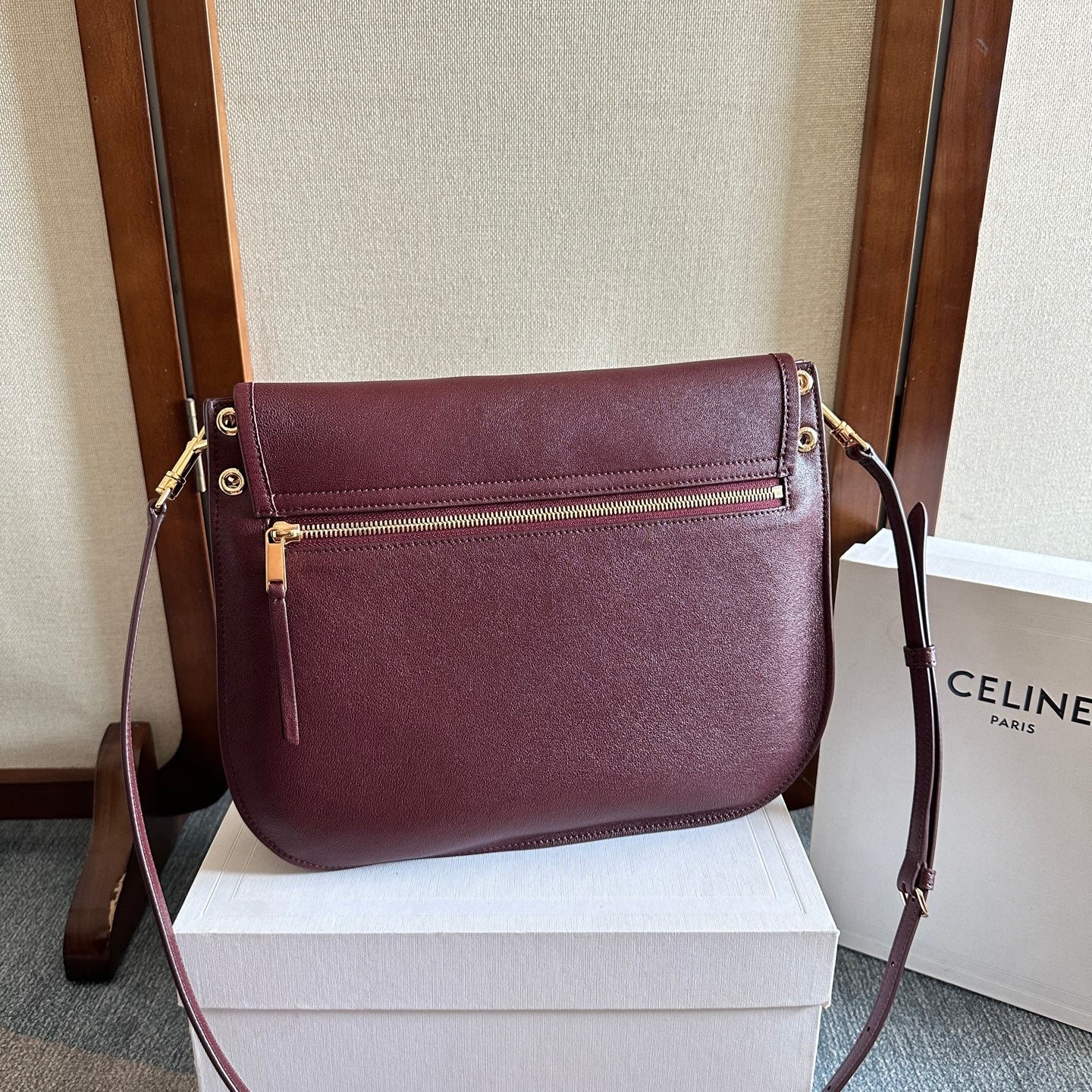 Alternative view of Celine Besace Soft Triome Lambskin Bag