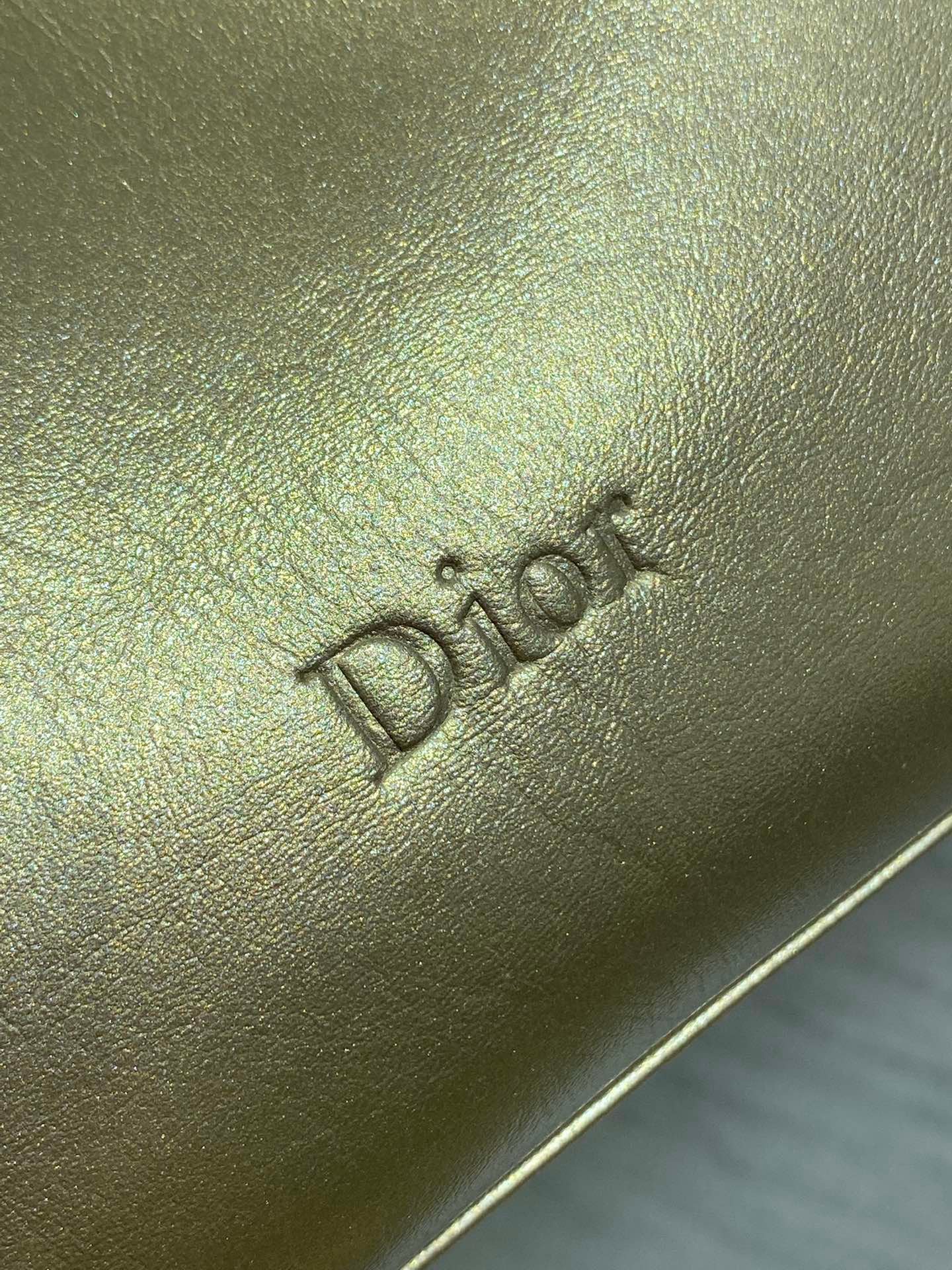 Dior Bow Chain Gold Bag in Lambskin - Image 5