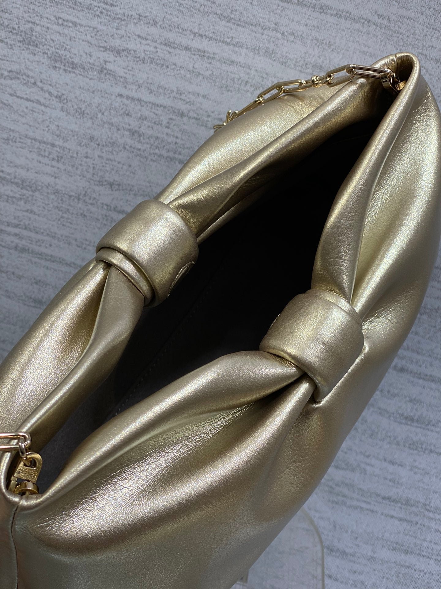 Dior Bow Chain Gold Bag in Lambskin - Image 3