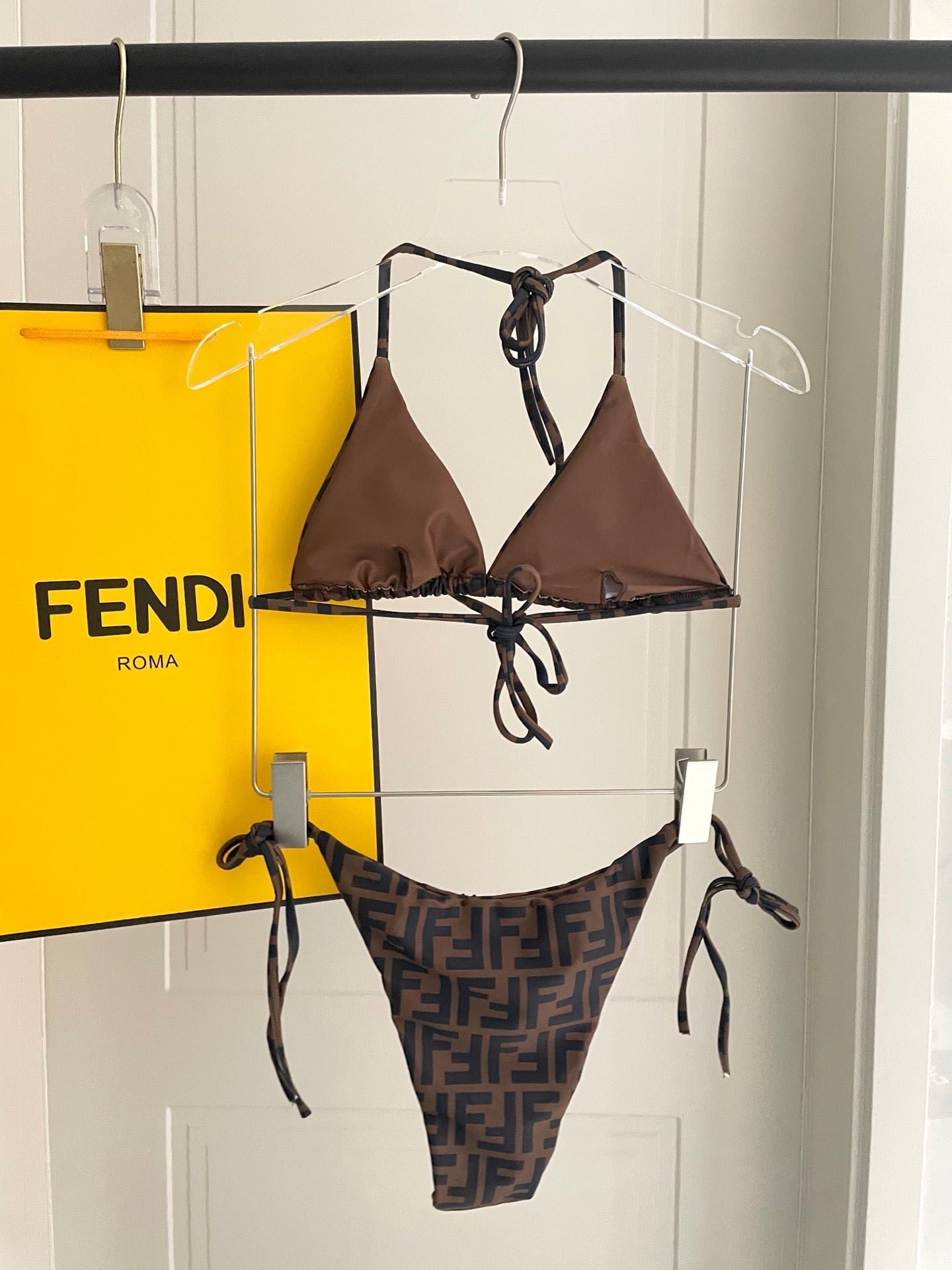 Alternative view of Fendi Brown FF Bikini Set
