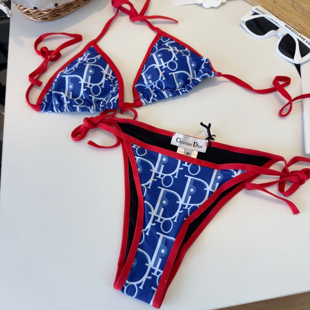 Alternative view of CD 26s Two-Piece Bikini Blue Red in Polyamide 243555