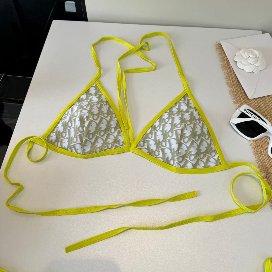 CD 26s Two-Piece Bikini Yellow in Polyamide 241815 - Image 4