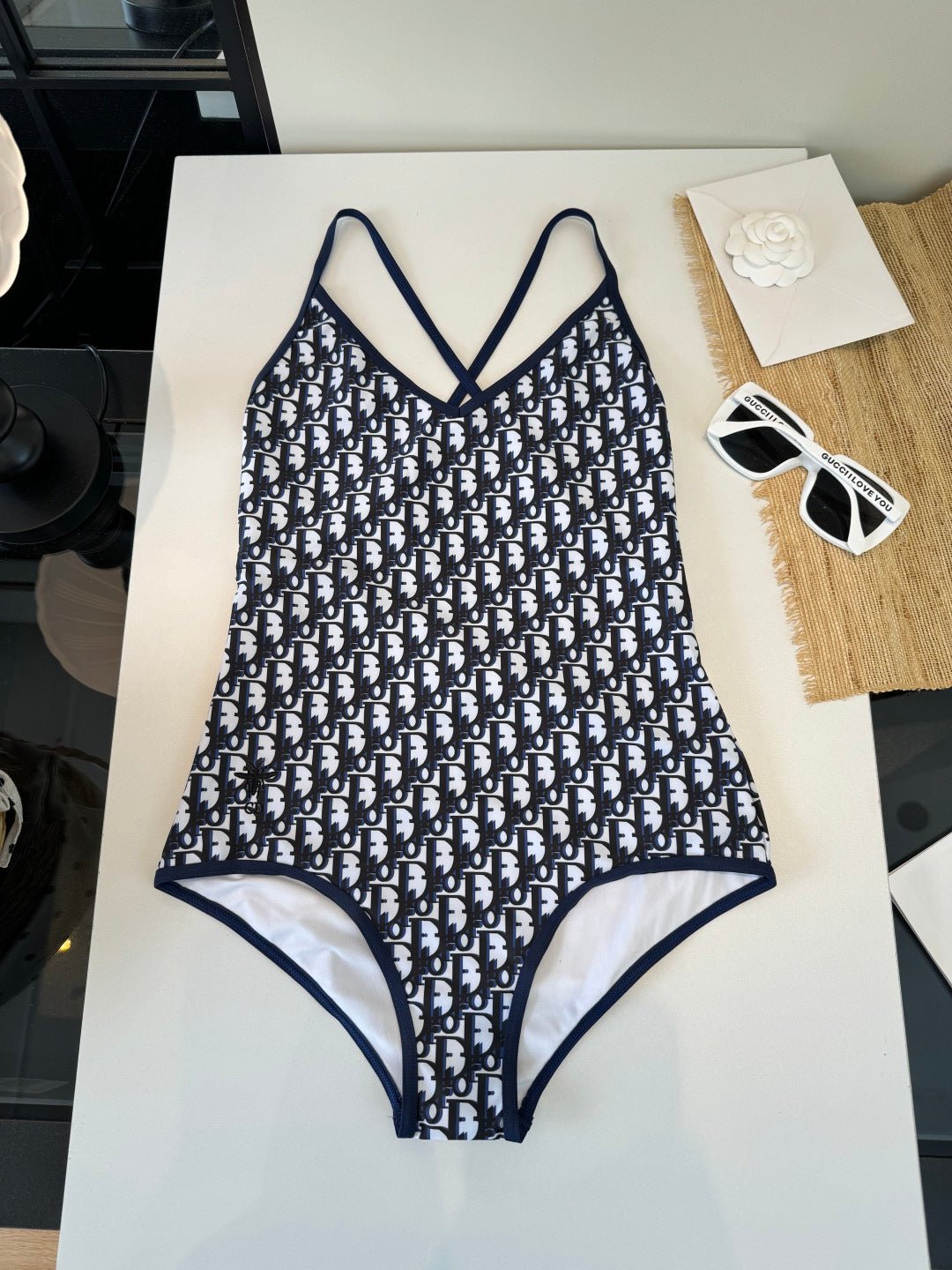 CD One-Piece Bikini Blue Navy in Polyamide 241829 - Image 3