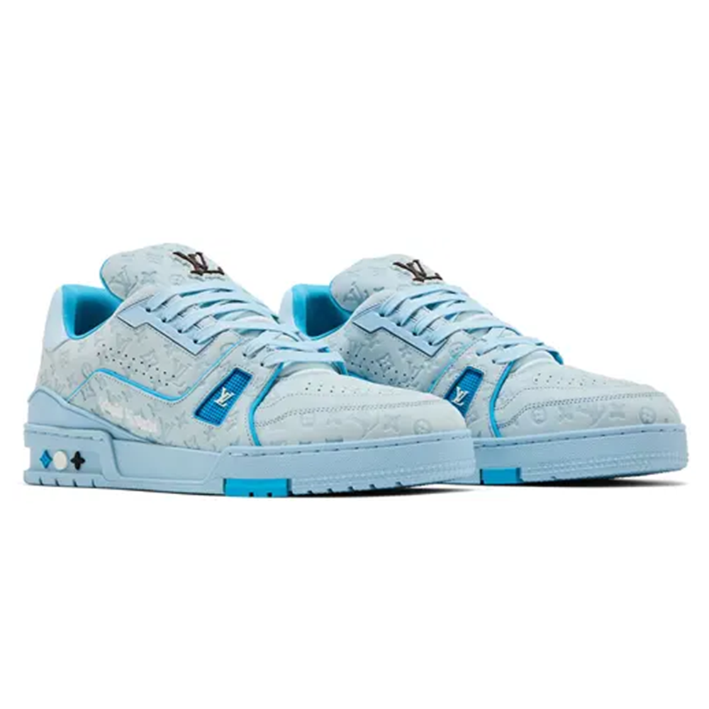 Alternative view of Louis Vuitton x Tyler the Creator LV Trainer “Blue” sneakers