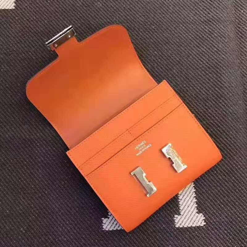 Alternative view of HERMES Constance 13 Orange Epsom Shw