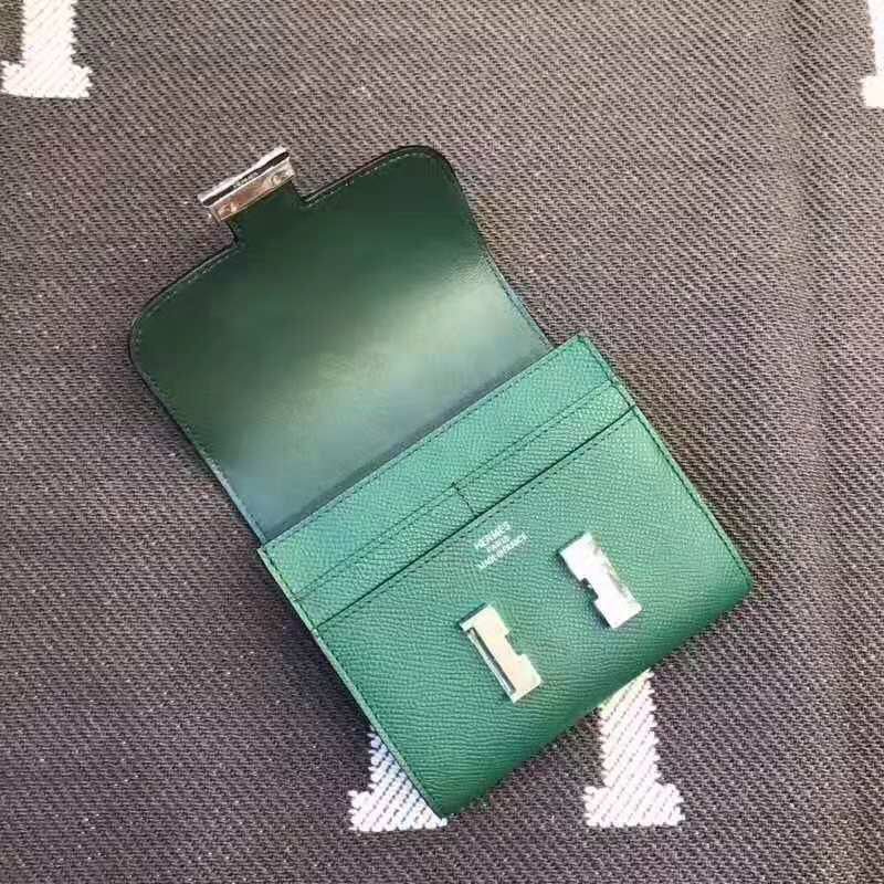 Alternative view of HERMES Constance 13 Dark Green Epsom Shw