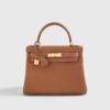 Hermès Kelly28 Retourne Togo Gold
