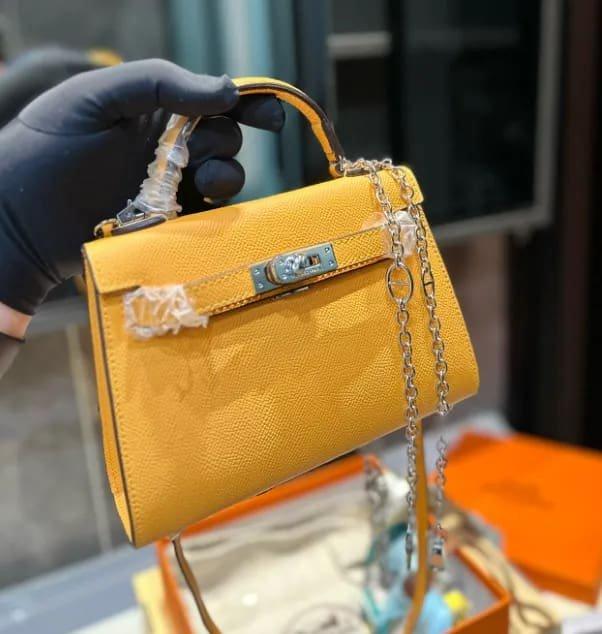 Alternative view of Hermès Mini Kelly Amber Epsom Calfskin 20cm
