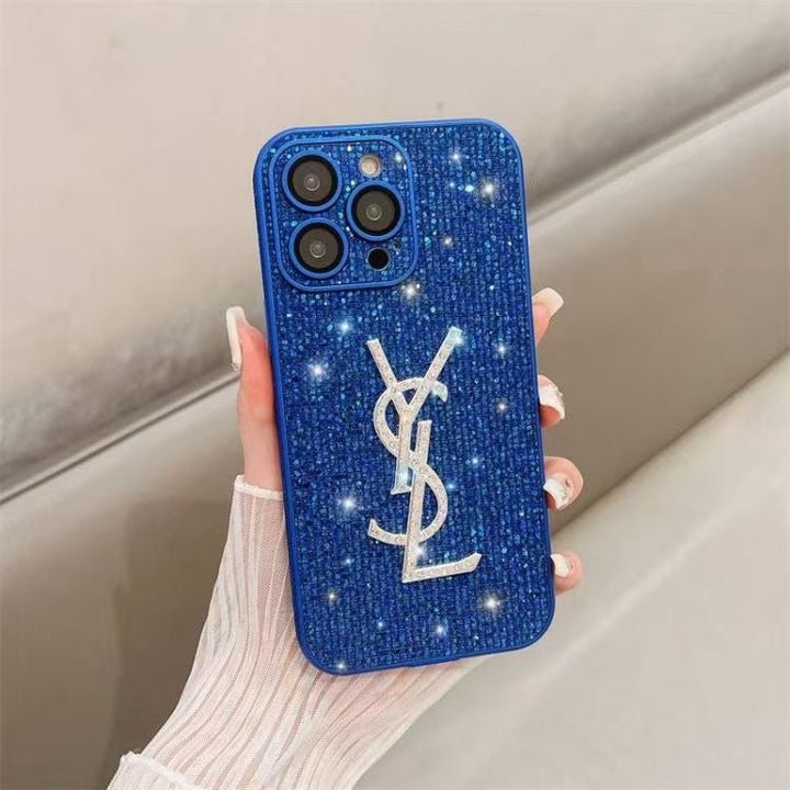 YSL All-Color Glitter iPhone Case (Multi-Color) - Image 5