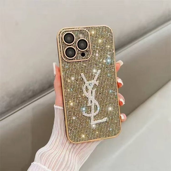 YSL All-Color Glitter iPhone Case (Multi-Color) - Image 8