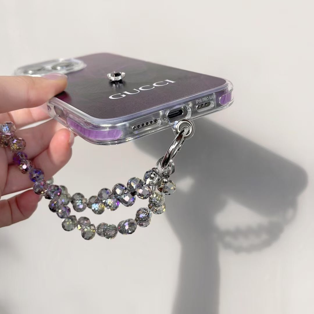 Best Luxury Purple IPhone Case With Hand Chain - Image 3