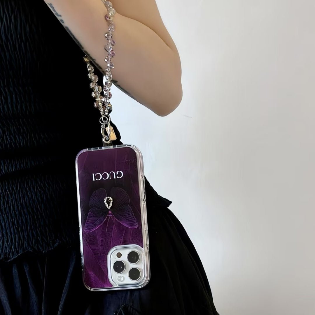 Best Luxury Purple IPhone Case With Hand Chain - Image 6