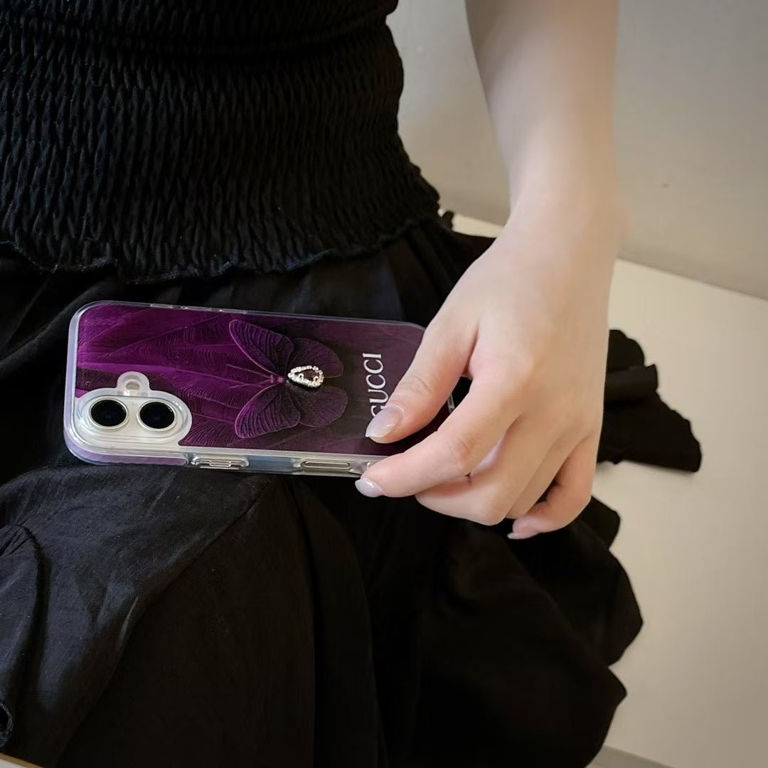 Best Luxury Purple IPhone Case With Hand Chain - Image 7