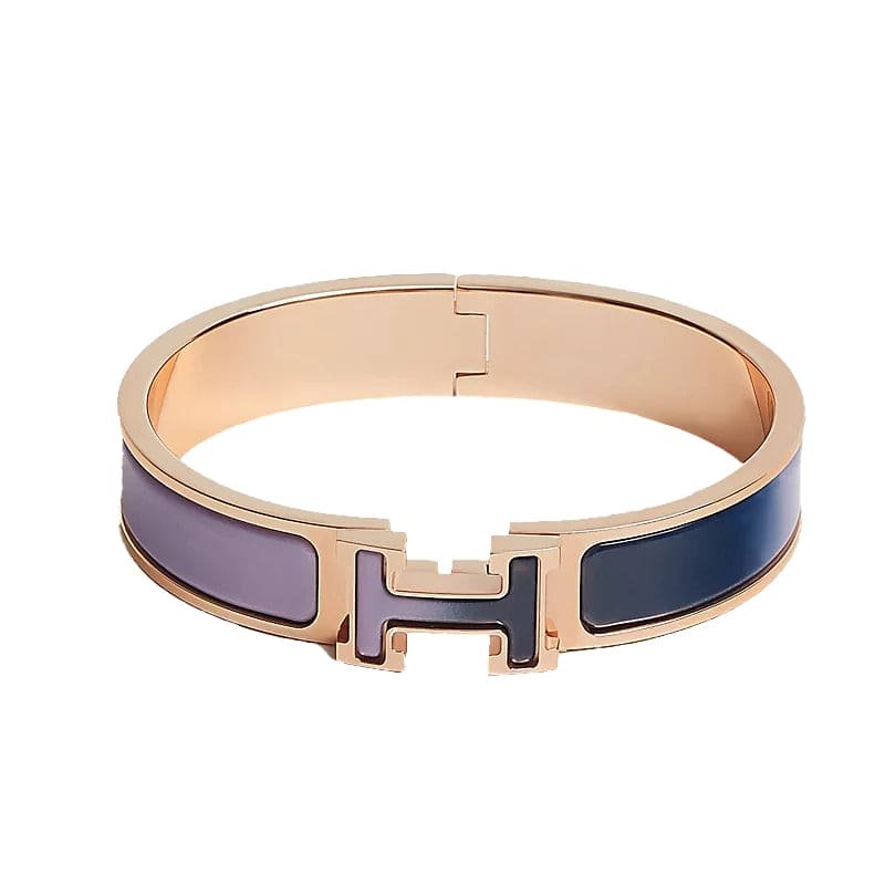 Hermès Rose Gold Plated Two-Tone Bracelet