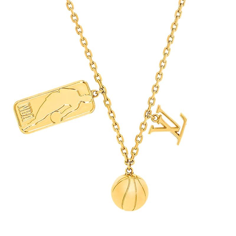 LV Basketball Charm Necklace