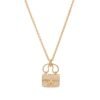 Hermès Paved Diamond Mini Kelly Necklace