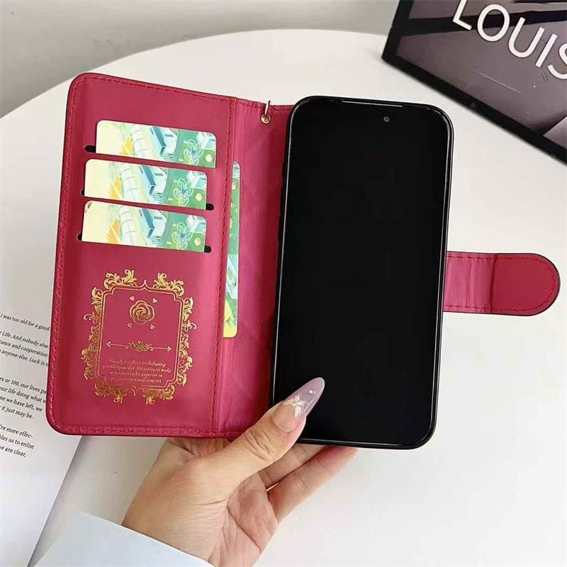 LV Quilted Tassel Flip Wallet Case - Image 8