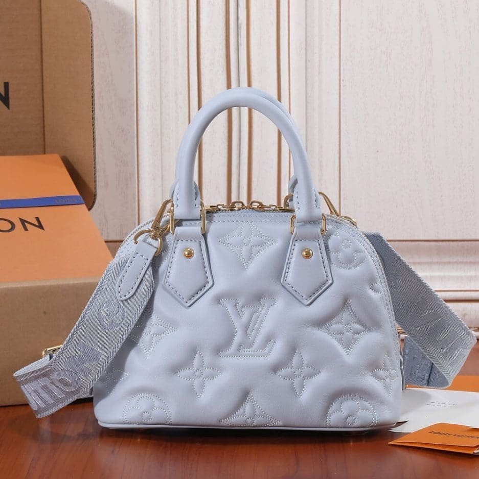 Alternative view of Louis Vuitton Alma BB Glacier Blue Quilted