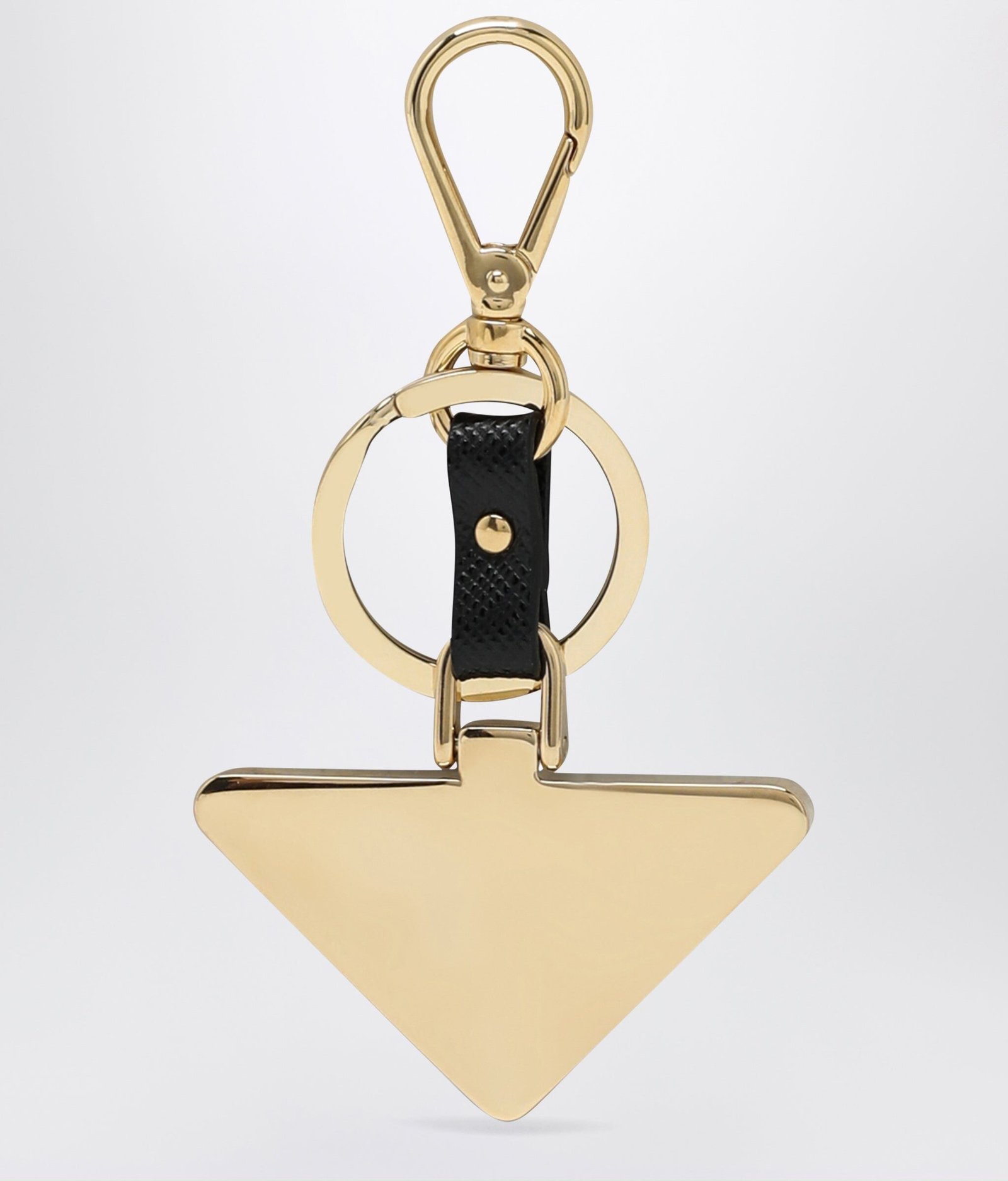 Alternative view of Prada Triangle Logo Keychain
