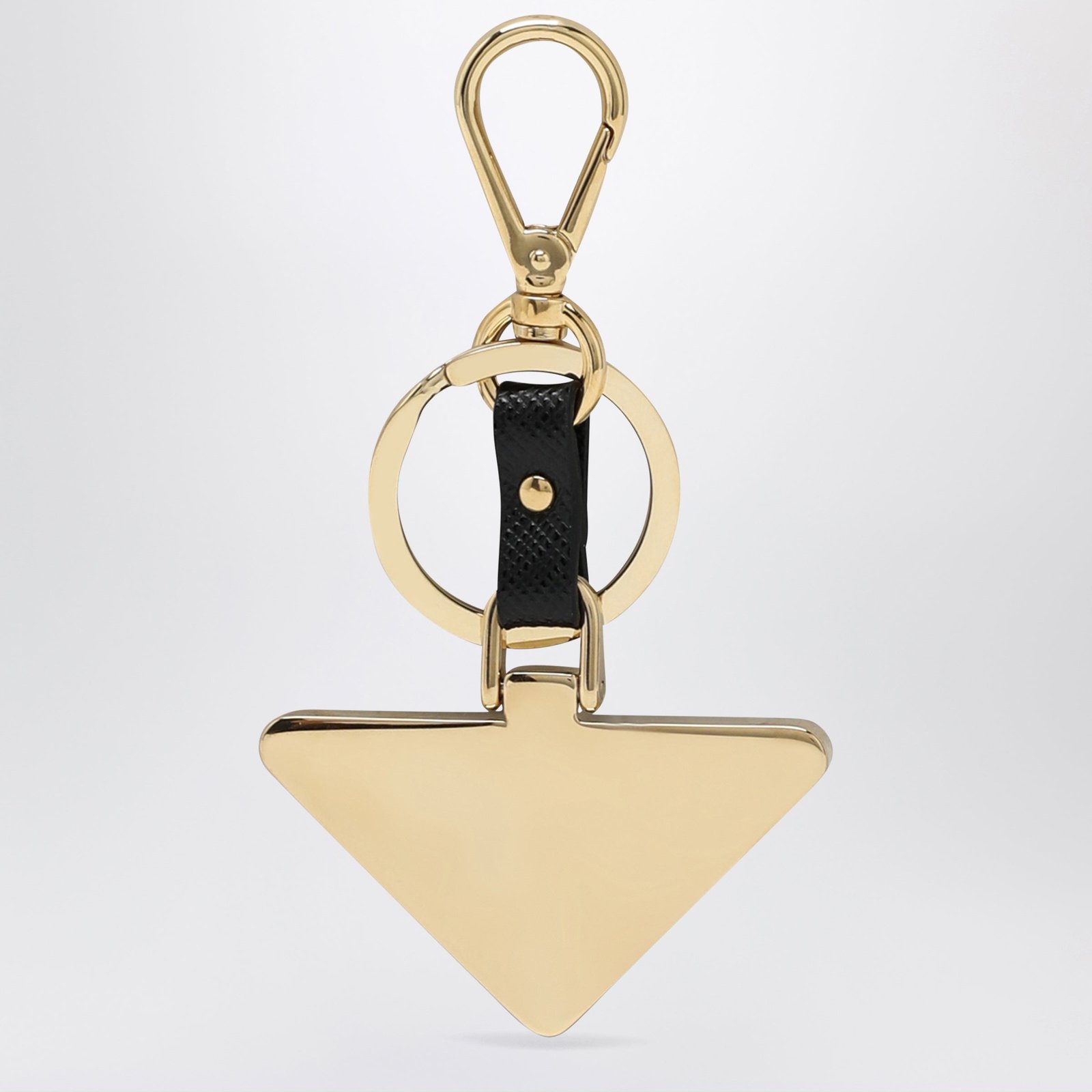 Prada Triangle Logo Keychain - Image 2