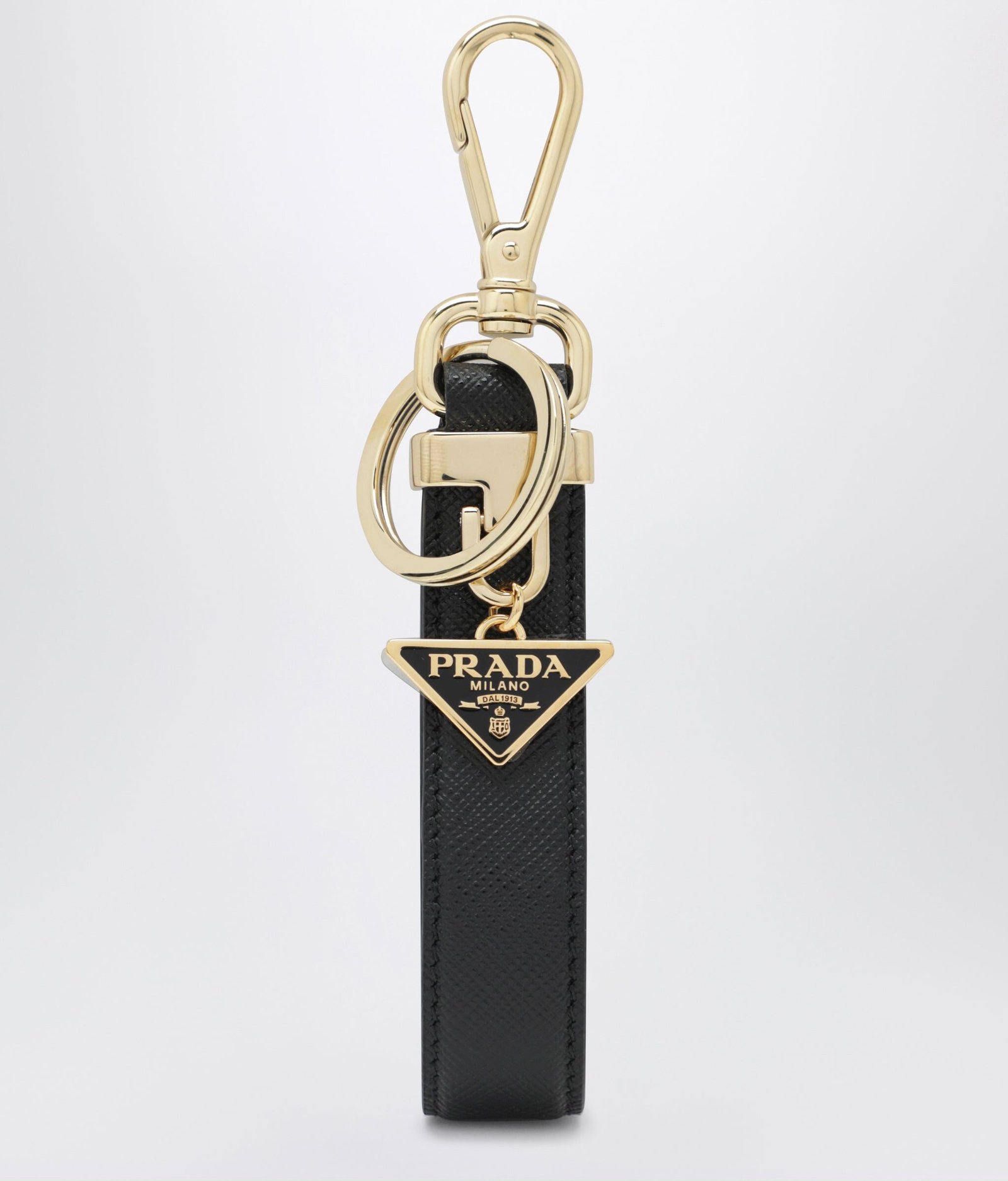 Prada Leather Strap Keychain
